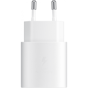 Fali töltő Samsung EP-TA800W + DA705BWE, 25W, 3A, 1 x USB-C, USB-C kábel, Fehér GP-PTU021SOAWQ-2