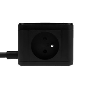 Huslog LED elosztó kocka fekete USB-A, USB-C portokkal-6