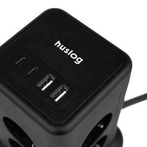 Huslog függőleges hosszabbító USB-vel-6