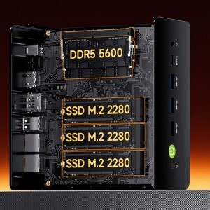 MINI PC GMKtec K12 Ryzen 7 H 16GB 255 32GB RAM + 1TB SSD WIN 11 Pro-1