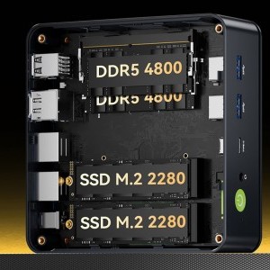 GMKtec M6 Ultra MINI PC AMD Ryzen 5 7640HS 32GB RAM + 1TB SSD WIN 11 Pro-9