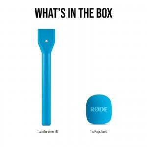 RØDE Interview GO mikrofonfogó nyél vezeték néküli mikrofonokhoz, kék-2