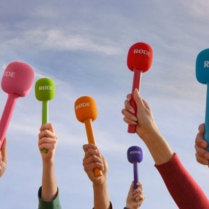 RØDE Interview GO mikrofonfogó nyél vezeték néküli mikrofonokhoz, kék-15