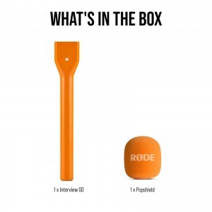 RØDE Interview GO mikrofonfogó nyél vezeték néküli mikrofonokhoz, narancssárga-2