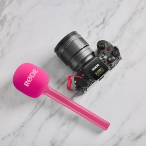 RØDE Interview GO mikrofonfogó nyél vezeték néküli mikrofonokhoz, rózsaszín-5