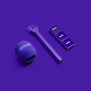 RØDE Interview GO mikrofonfogó nyél vezeték néküli mikrofonokhoz, lila-3