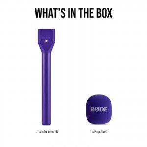 RØDE Interview GO mikrofonfogó nyél vezeték néküli mikrofonokhoz, lila-2
