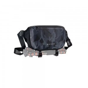 K and F Concept K&F Concept Alpha Sling 10L, fotós oldaltáska, fekete szürke, terepmintás