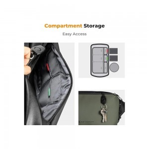 K and F Concept K&F Concept Alpha Sling 10L, fotós oldaltáska, fekete szürke, terepmintás-3