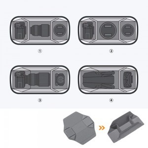 K and F Concept K&F Concept Alpha Sling 10L, fotós oldaltáska, fekete szürke-3