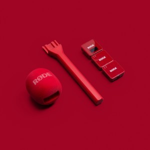 RØDE Interview GO mikrofonfogó nyél vezeték néküli mikrofonokhoz, piros-3