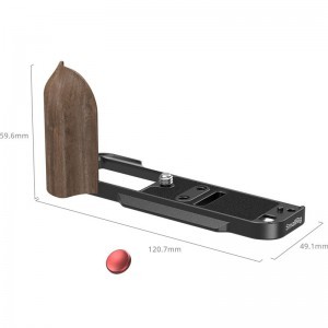 Smallrig 5666 L-Shaped Mount Plate with Wooden Handle for Fujifilm X-T30 / T30 II / T30 III Black-2