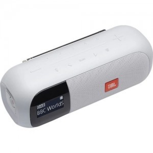 JBL Tuner 2 Portable Bluetooth Speaker with FM/DAB/DAB+ White EU-2