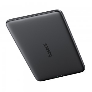 Baseus PicoGo AM41 Ultra-Karcsú 5000mAh 20W MagSafe Kompatibilis Power Bank Baseus Simple USB-C 60W 30cm Kábellel - Fekete-2