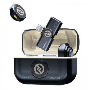 Hollyland Lark M2 Lightning - Wireless Lavalier Microphone with Lightning Plug (Shine Charcoal) KIRAKATI PÉLDÁNY