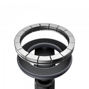 Autós tartó Mcdodo - Mágneses tartó (CM-6260) - Légbeömlőre, 360°-ban állítható forgatás, Erős mágnes - Fekete-4