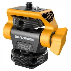 Smallrig 5519 Swivel and Tilt Adjustable Monitor Support with Cold Shoe (Bumblebee Edition)