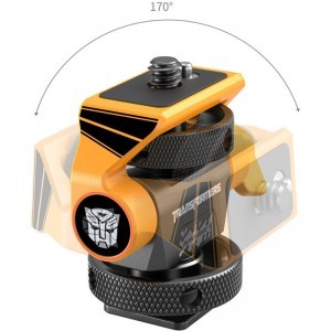 Smallrig 5519 Swivel and Tilt Adjustable Monitor Support with Cold Shoe (Bumblebee Edition)-2