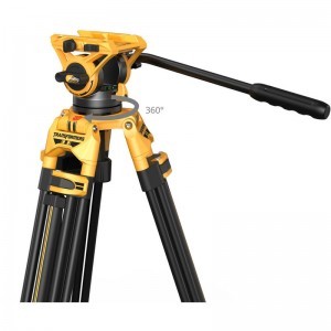 Smallrig 5523 Video Tripod with Heavy-Duty Fluid Head AD-01 (Bumblebee Edition)-4