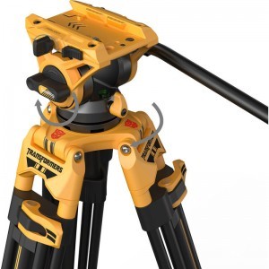 Smallrig 5523 Video Tripod with Heavy-Duty Fluid Head AD-01 (Bumblebee Edition)-5