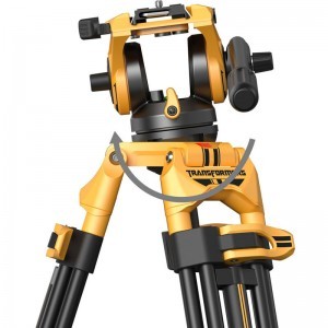 Smallrig 5523 Video Tripod with Heavy-Duty Fluid Head AD-01 (Bumblebee Edition)-6