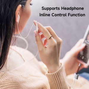 Mcdodo - Audio Adapter - USB-C to USB-C & DC 3.5mm, PD60W, Prémium Hangminőség, Alumínium Ötvözet/Nylon, 0.1m - Szürke DAC-4