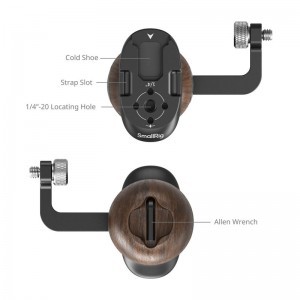 Smallrig 5237 Wooden Side Handle with 1/4"-20 Screw-1