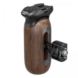 Smallrig 5238 Wooden Side Handle with 1/4"-20 & 3/8''-16 ARRI Locating Screw