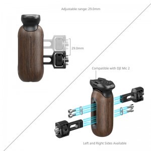 Smallrig 5238 Wooden Side Handle with 1/4"-20 & 3/8''-16 ARRI Locating Screw-2