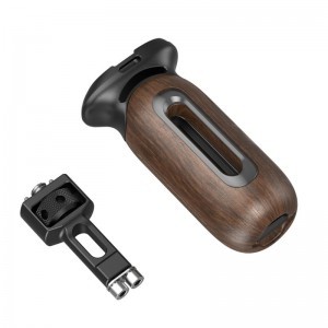 Smallrig 5238 Wooden Side Handle with 1/4"-20 & 3/8''-16 ARRI Locating Screw-5
