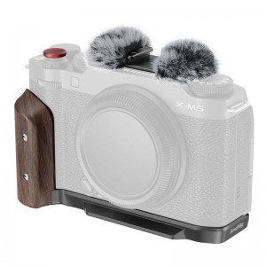 Smallrig 5260 L-Shape Mount Plate with Wooden Handle for Fujifilm X-M5 Black