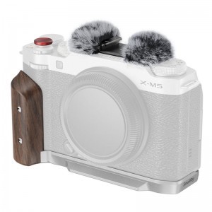 Smallrig 5261 L-Shape Mount Plate with Wooden Handle for Fujifilm X-M5 Silver
