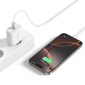 Blavec Hálózati töltő BC-9 - USB-C - PD 20W 3A USB-C - USB-C kábel (TCBC9-CW203A+CC) fehér-4