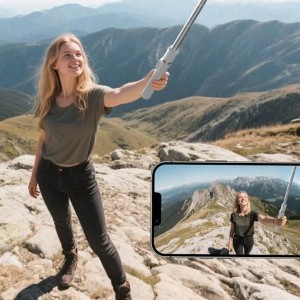 Telesin szelfi bot tartó/ állvány, 1,8m-5