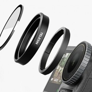 Telesin CPL, ND8/16/32 szűrőkészlet (4 db-os) DJI Action 5 Pro / 4 / 3-hoz-4