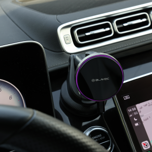 Blavec autós telefontartó BHC-01A mágneses vezeték nélküli töltéssel szélvédőre és műszerfalra (BHC01A-MWIB) fekete-4