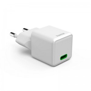 Hama Fast Charger, USB-C, PD, 30 W töltő (fehér)-1