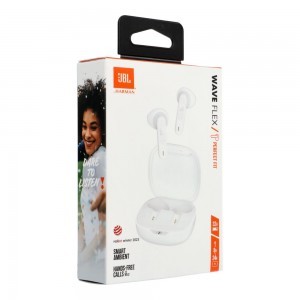 JBL Wave Flex TWS Bluetooth Vezeték Fülhallgató Fehér EU (JBLWFLEXWHT)-1