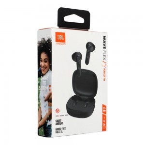 JBL Wave Flex TWS Bluetooth Wireless In-Ear Fülhallgató Fekete EU-4