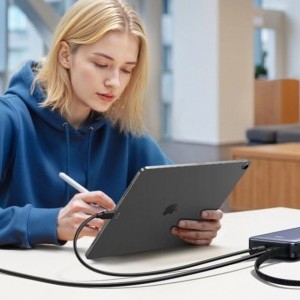 Powerbank beépített kábellel 20000mAh UGREEN PB536 45W (szürke)-2