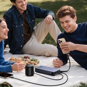 Powerbank beépített kábellel 20000mAh UGREEN PB536 45W (szürke)-4