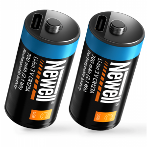 Newell USB-C CR123A újratölthető akkumulátor – 700 mAh