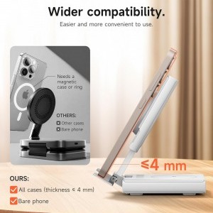 SURITCH 3in1 töltőállomás Samsunghoz, 15W összecsukható vezeték nélküli – Galaxy S26/S25/S24/S23/S22/S21/Z, Galaxy Watch 7/6/5/4/3 és Galaxy Buds, fehér (EU)-2