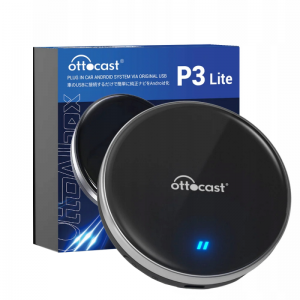 Wireless Carplay / Android Auto adapter Ottocast OttoAibox P3 Lite Apple iPhone / Android sorozathoz, fekete