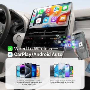 Wireless Carplay / Android Auto Adapter Ottocast Mini Cube Style C Apple iPhone / Android telefonokhoz, Fekete CP88-T3-1