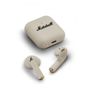 Marshall Minor IV TWS Bluetooth Vezeték Nélküli Fülhallgató BT 5.3, Aktív Zajszűrés, Qi Vezeték Nélküli Töltés, IPX4, Krém EU-3
