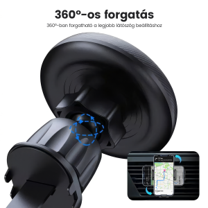 Alphajack MSH V1 mágneses autós telefontartó szellőzőre (Magsafe kompatibilis)-1