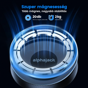 Alphajack MSH V1 mágneses autós telefontartó szellőzőre (Magsafe kompatibilis)-4