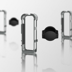 Sunnylife fém mágneses keret szilikon lencsevédővel Insta360 X5 készülékhez-7