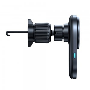 Baseus PrimeTrip VC1 Pro Vezeték nélküli autós tartó légbeömlőre, Type-C, 15W, Qi2, hűtőventilátorral - Fekete-1